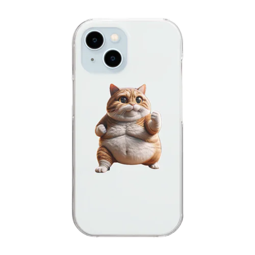 やる気猫 Clear Smartphone Case