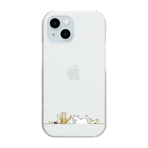 Cat Gathering【猫集会】 Clear Smartphone Case