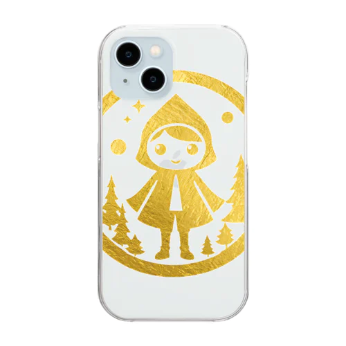 金箔　少女 Clear Smartphone Case