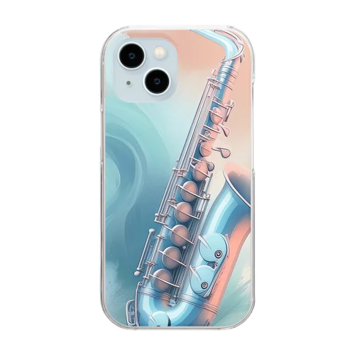 サファイアブルーの旋律 Clear Smartphone Case