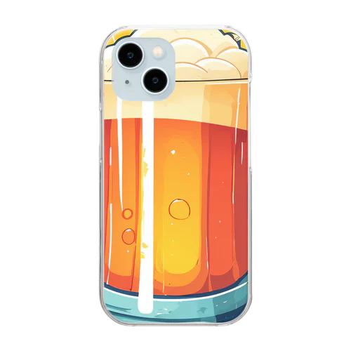夏到来ビールグッズ！Beerで皆で盛り上がろう！ Clear Smartphone Case