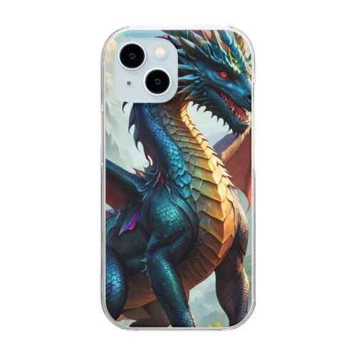 王道ドラゴン Clear Smartphone Case