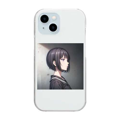 横顔 Clear Smartphone Case