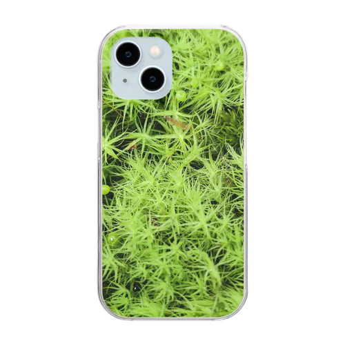 苔グッズ（タマゴケ玉つき） Clear Smartphone Case