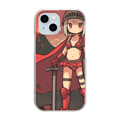 火山の女剣士 Clear Smartphone Case