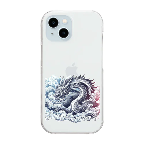 伝説の生物シリーズ龍1 Clear Smartphone Case