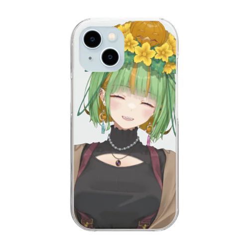 りさ子にっこり Clear Smartphone Case