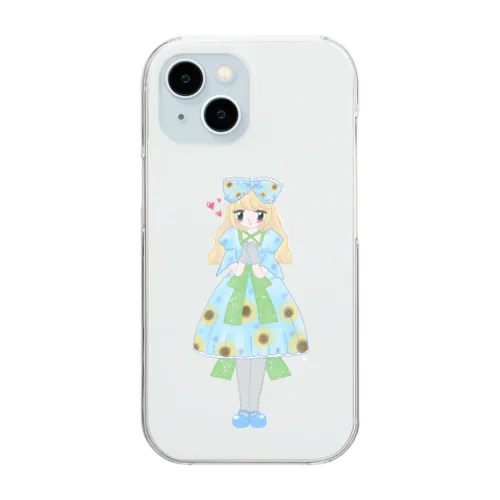 ひまわりロリータちゃん Clear Smartphone Case