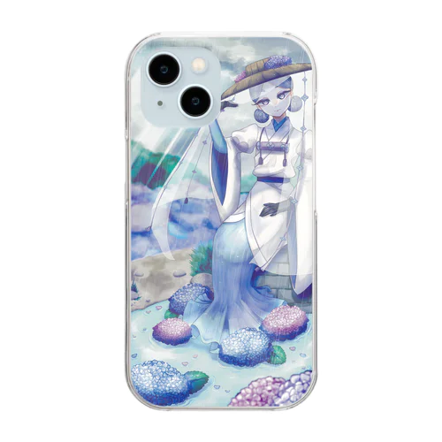 紫陽花 Clear Smartphone Case