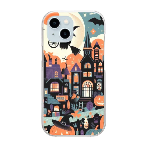 ハロウィン🎃 Clear Smartphone Case