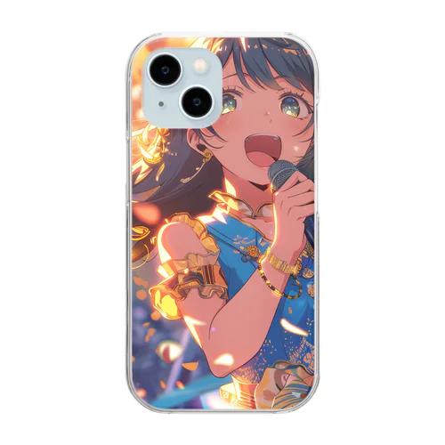 アツい瞬間を切り取り！美少女アイドル Clear Smartphone Case