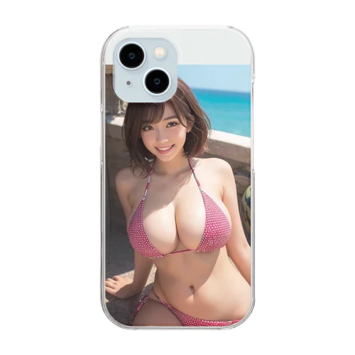 AI美女グラビア6 Clear Smartphone Case