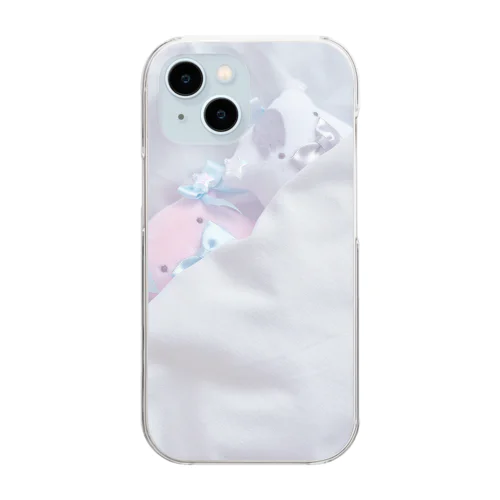 ふわめんちゃんの恋心 Clear Smartphone Case