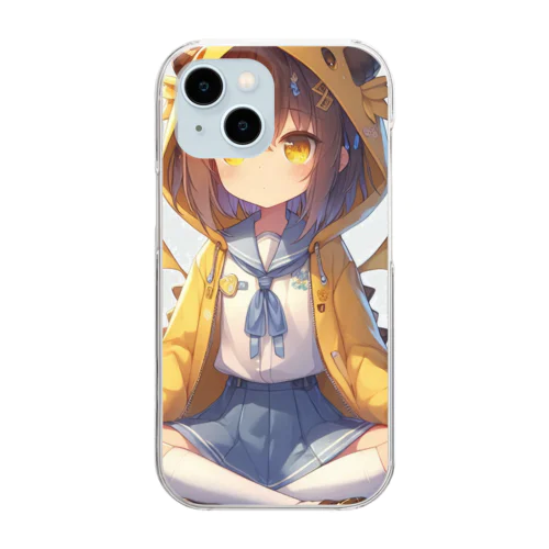 ドラ娘、瞑想す Clear Smartphone Case