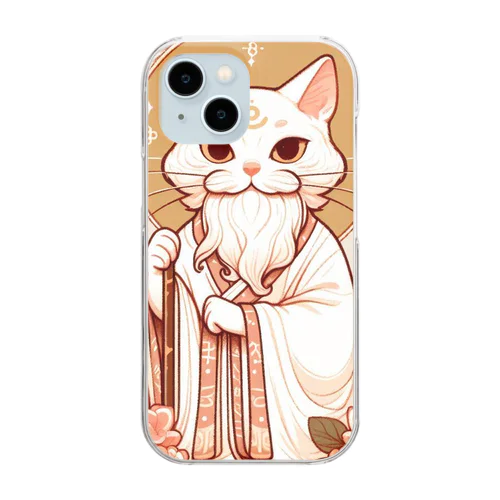 猫神さま Clear Smartphone Case