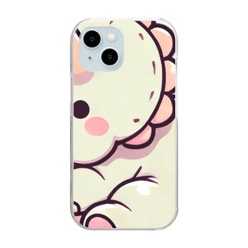 ゆるトリケラ（カラー） Clear Smartphone Case