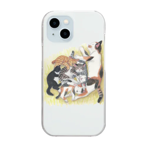 佐野早津紀　猫　XYZ　 Clear Smartphone Case