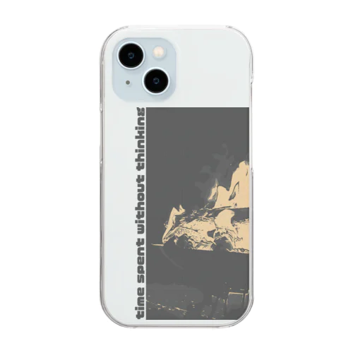 　焚き火タイム Clear Smartphone Case