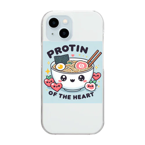 ラーメンは心のプロテイン Clear Smartphone Case