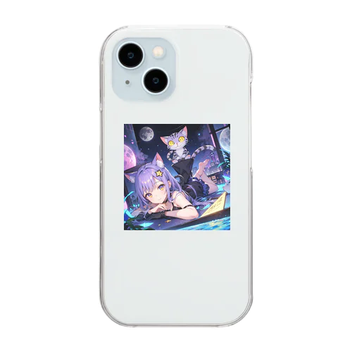 猫耳少女00003 Clear Smartphone Case