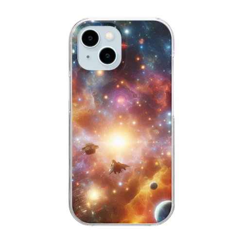 広大な宇宙 Clear Smartphone Case