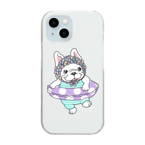 わーい、夏だよー！のフレブルちゃん。 Clear Smartphone Case