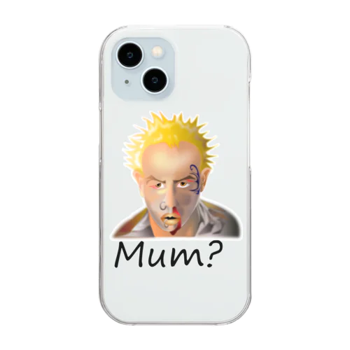 Mum?(black) Clear Smartphone Case