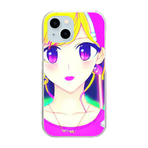 きゅぴきゅぴ★金髪アイドル Clear Smartphone Case