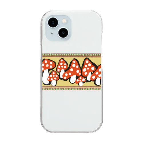 🍄きのこ族🍄 Clear Smartphone Case