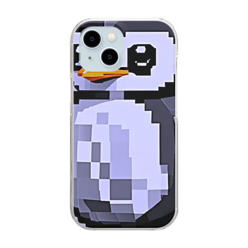 Ai ドットペンギン Clear Smartphone Case