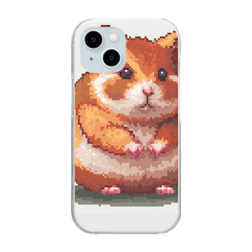 ドット絵のハムスター Clear Smartphone Case