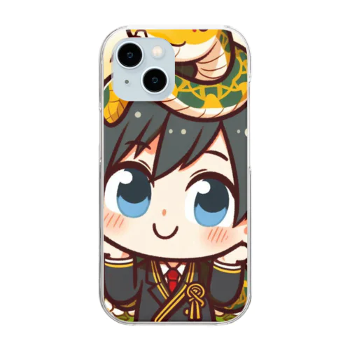 男の子　中学1年生　干支：巳（み）：蛇 Clear Smartphone Case