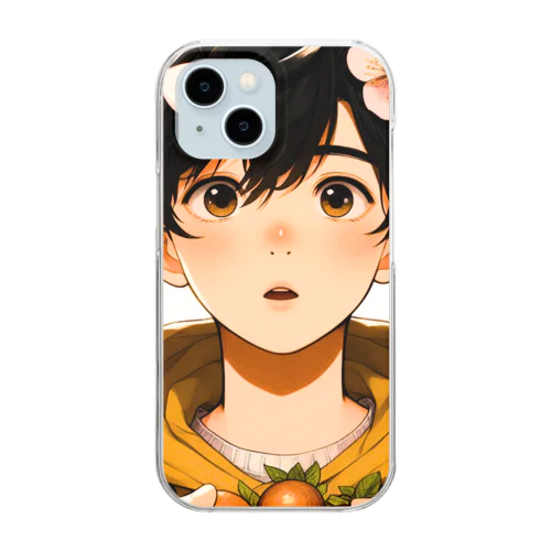 男の子　中学1年生　春 Clear Smartphone Case