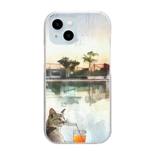 猫ちゃーーん9 Clear Smartphone Case