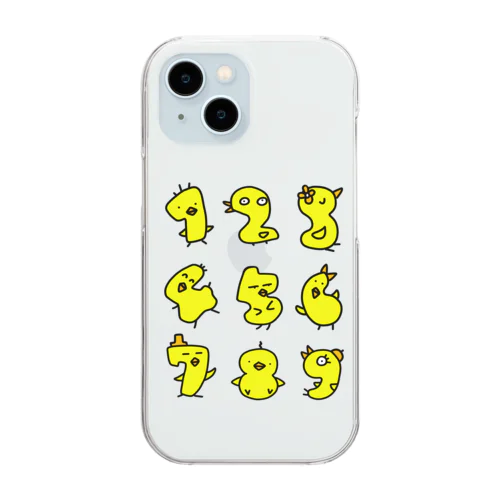 🐤数字アヒル🐤 Clear Smartphone Case