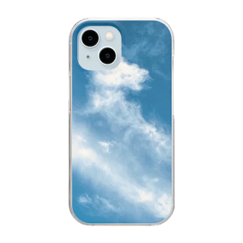 Climbing the clouds Clear Smartphone Case