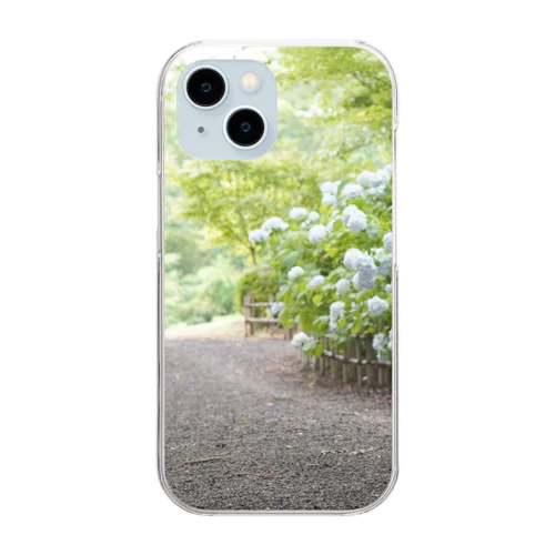 hydrangea-F Clear Smartphone Case