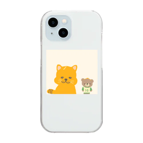 ボスとこぐまのといとい Clear Smartphone Case