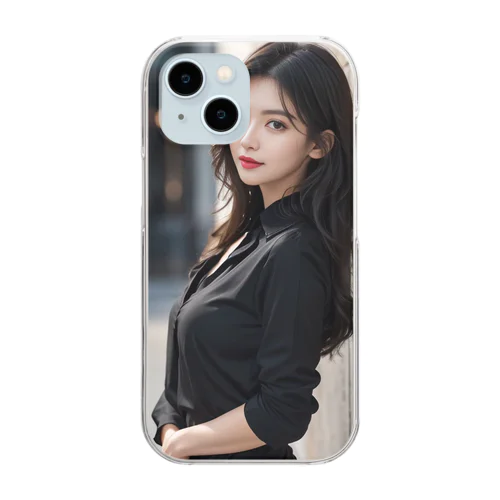 AI美女3 Clear Smartphone Case