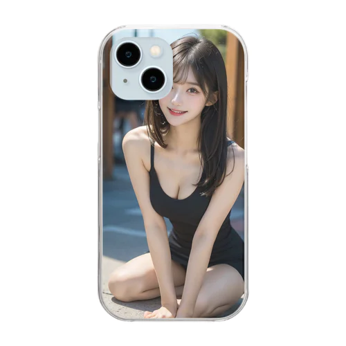 AI美女4 Clear Smartphone Case