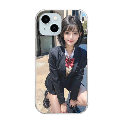 AI美女6 Clear Smartphone Case