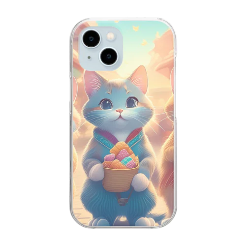 旅行する猫1 Clear Smartphone Case