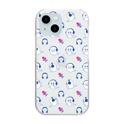 よわりんモノグラム Clear Smartphone Case