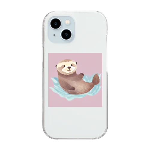 ラッコちゃん Clear Smartphone Case