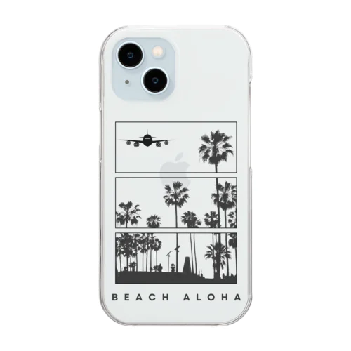 BEACH ALOHA Clear Smartphone Case