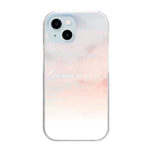 自由と空 Clear Smartphone Case