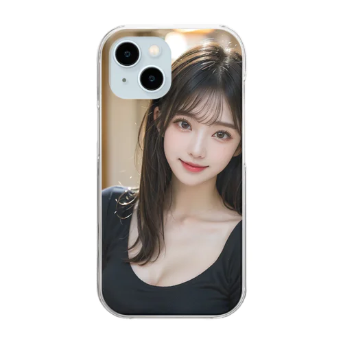 AI美女13 Clear Smartphone Case