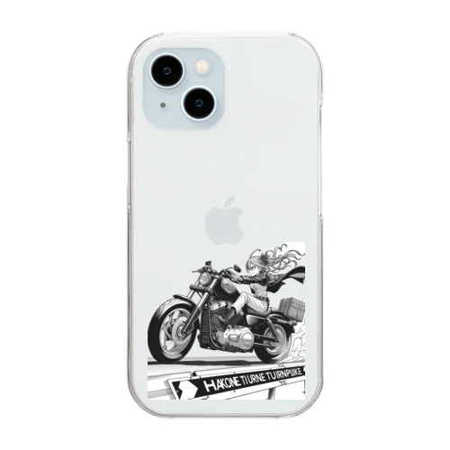 バイク女子 04 Clear Smartphone Case