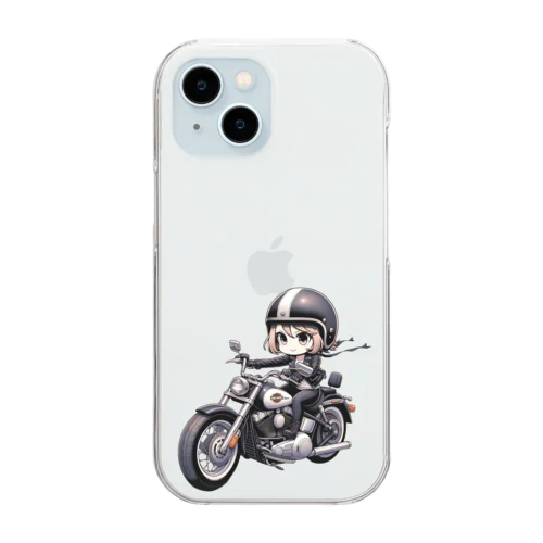 バイク女子 05 Clear Smartphone Case