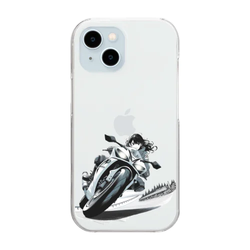 バイク女子 06 Clear Smartphone Case